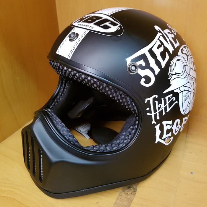 Helm Cakil HBC Steve Legend Black / Hitam Doff