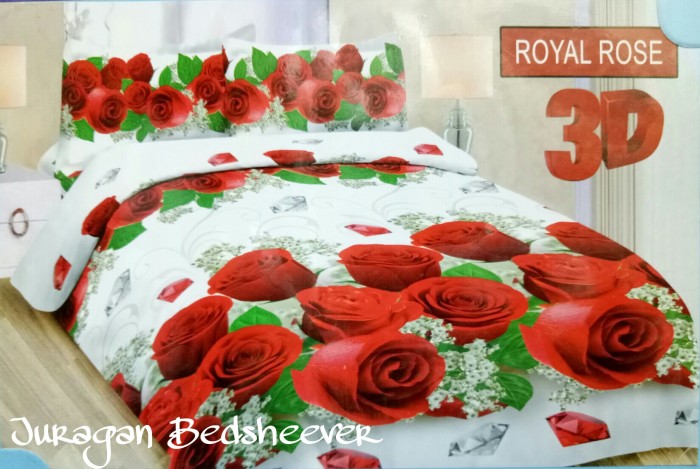 SPREI BONITA KING 180X200 NO.1 MOTIF ROYAL ROSE