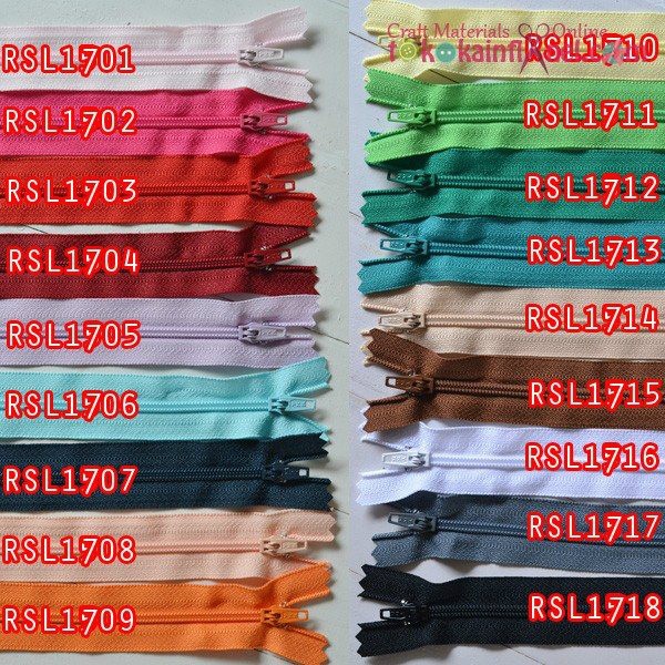 Foto Produk RSL17 Resleting YKK FRC-32 panjang 12 inch / 30cm (Per Satuan) dari Toko Kain Flanel dot com