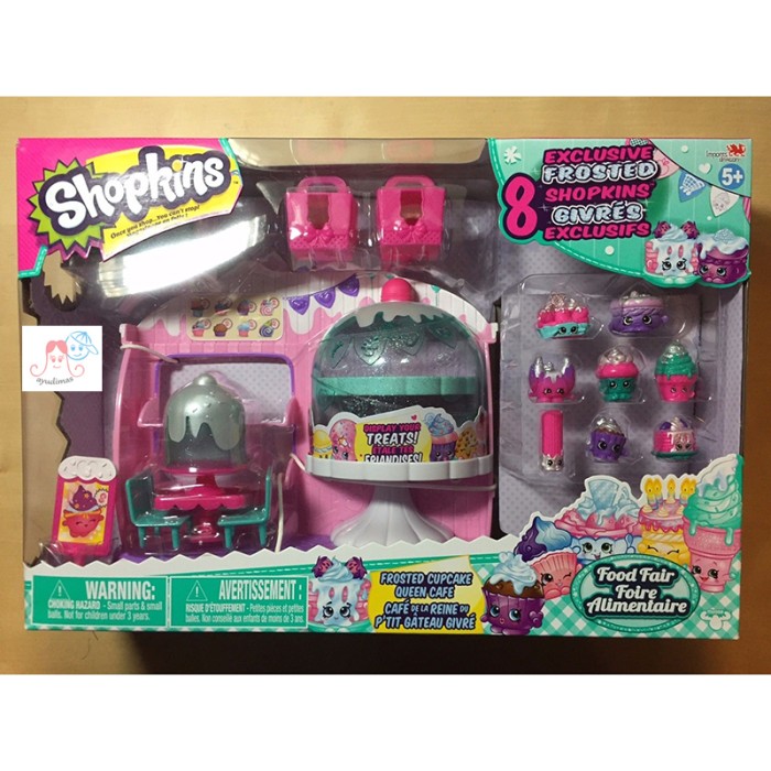 Jual Shopkins Frosted Cupcake Queen Cafe 8 Exclusive Shopkins