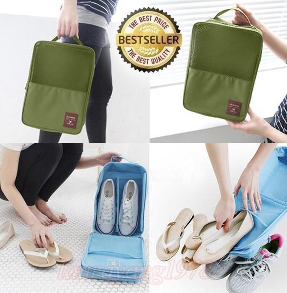 Tas Sepatu Sandal Korea Monopoly Travel Shoe Pouch Ver 2 .