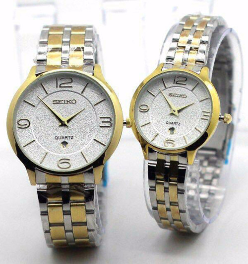 seiko couple watch gold