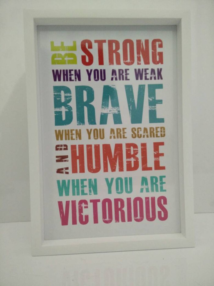 Hiasan dinding rumah quote untuk kamar kuote frame kayu