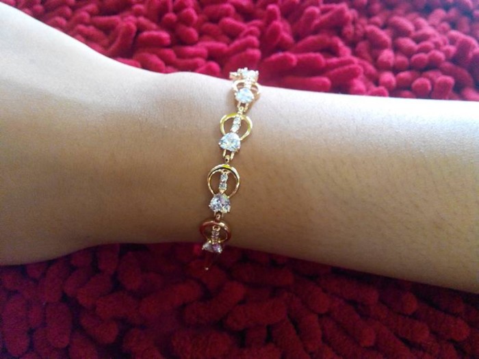 Jual Perhiasan Xuping Gelang Xuping 5 Permata Emas Xuping