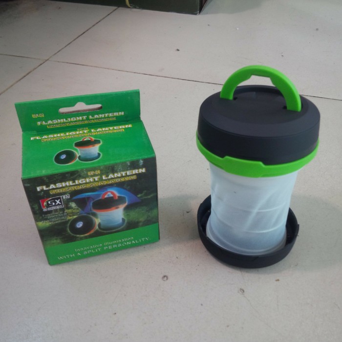 Foto Produk LAMPU CAMPING / LAMPU TENDA LIPAT | OUTDOOR Bisa Jadi Senter + Lentera dari grosirltc