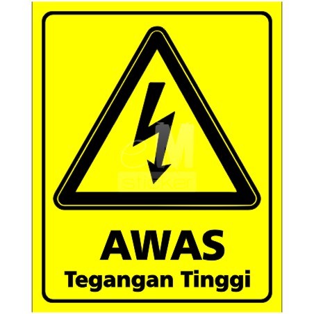 jual stiker safety sign awas tegangan tinggi cutting jual stiker safety sign awas tegangan tinggi cutting