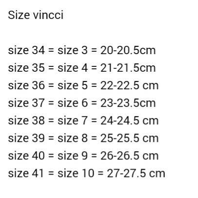 Jual Vincci Size Chart Jakarta Barat - What Size Is A 39 Shoe Jual Vincci Size Chart Jakarta Barat - What Size Is A 39 Shoe