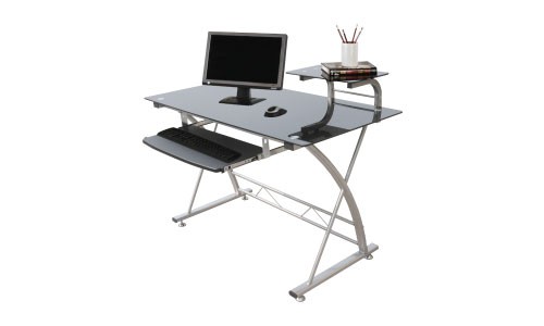Jual Computer Desk Hazel Glass Black Kab Kara Jual Computer Desk Hazel Glass