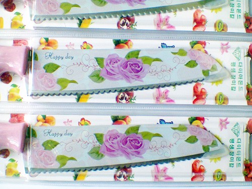 Jual Pisau Dapur Gerigi Model Mawar Cantik Knife Rose Made In Korea Pisau Dapur Gerigi Model Mawar Cantik Knife Rose Made In Korea As Se