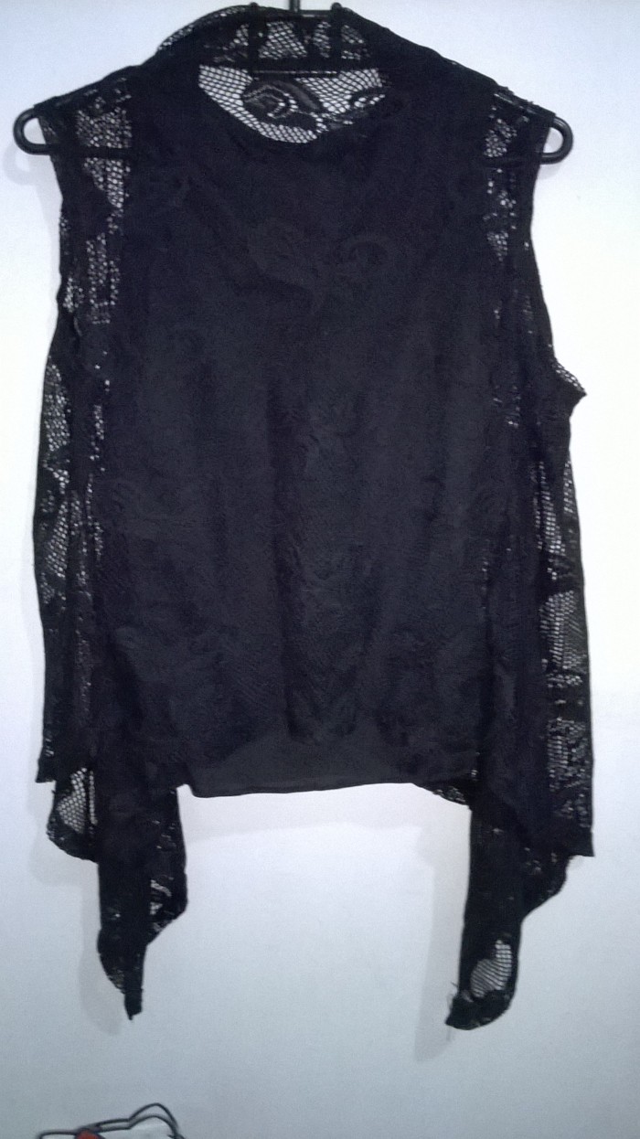 jual rompi lipit rumbai brukat tanpa lengan tank top jual rompi lipit rumbai brukat tanpa lengan tank top
