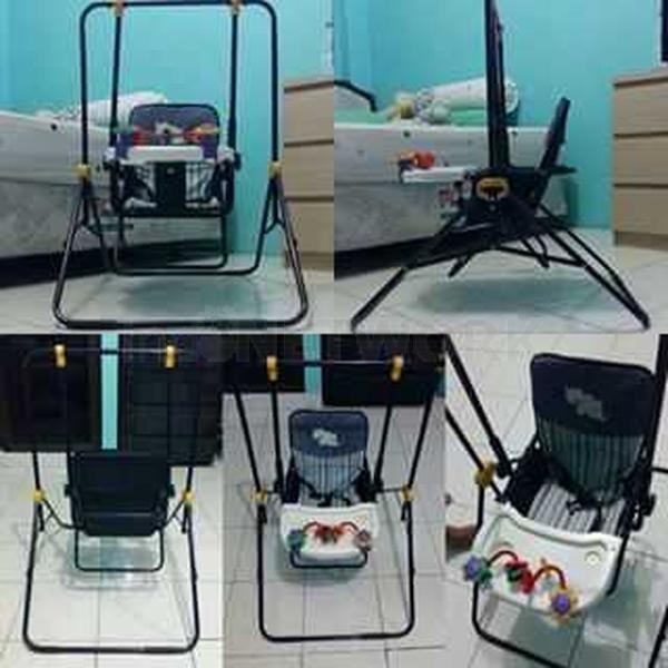 ... Ayunan Kursi Gantung Manual Bayi dan Meja Makan Baby Swing Pliko 202