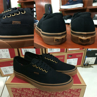 Jual Sepatu Vans Authentic Black Gum Original Waffle DT