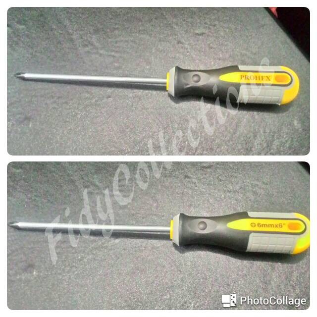 OBENG KARET UK 6MM X 6" (15CM) UJUNG (+) MAGNET PROHEX