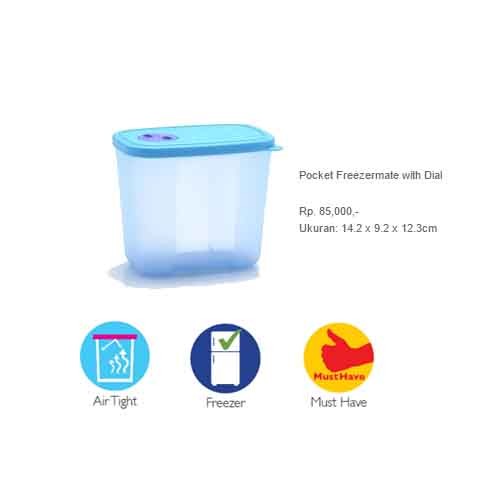 Pocket Freezermate (Tempat Makanan di Freezer) Tupperware Promo Disc