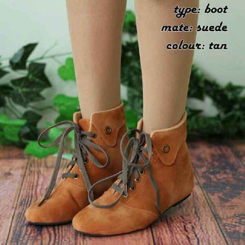 Boots BKL01 Tan | Sepatu Wanita | Sepatu Boots | Boots Wanita | Boots