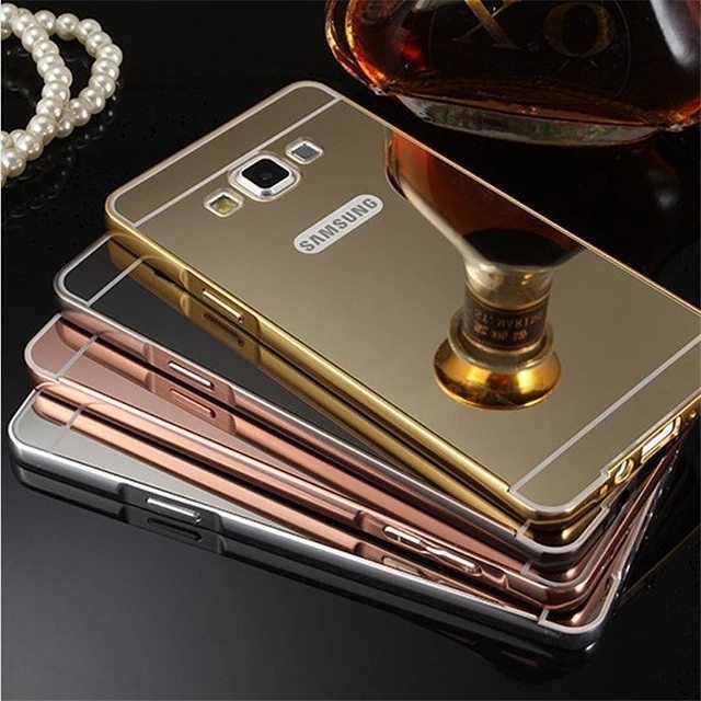... Backcase Samsung Galaxy A3 2016 A310 Mirror Hard Case Bumper Aluminium