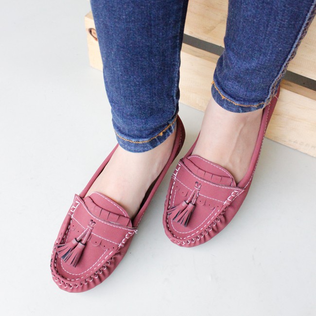 SEPATU FLAT SHOES FLATSHOES GRATICA IS09 PURPLE - Maroon, 37