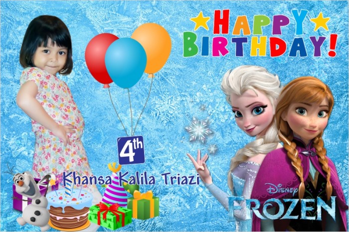 Jual Spanduk Banner Ultah Frozen Kab Bandung Aleka Photowork