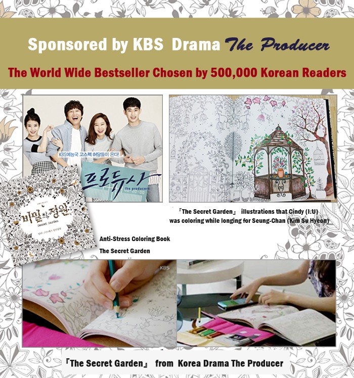 Jual Secret Garden Coloring Book Original Kbs Korean Version