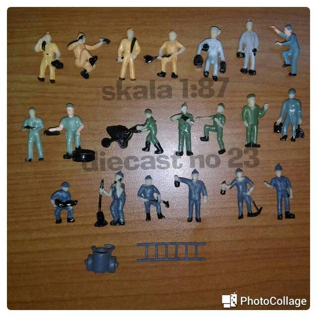 HO Worker Workers Figures 6 pack 1:87