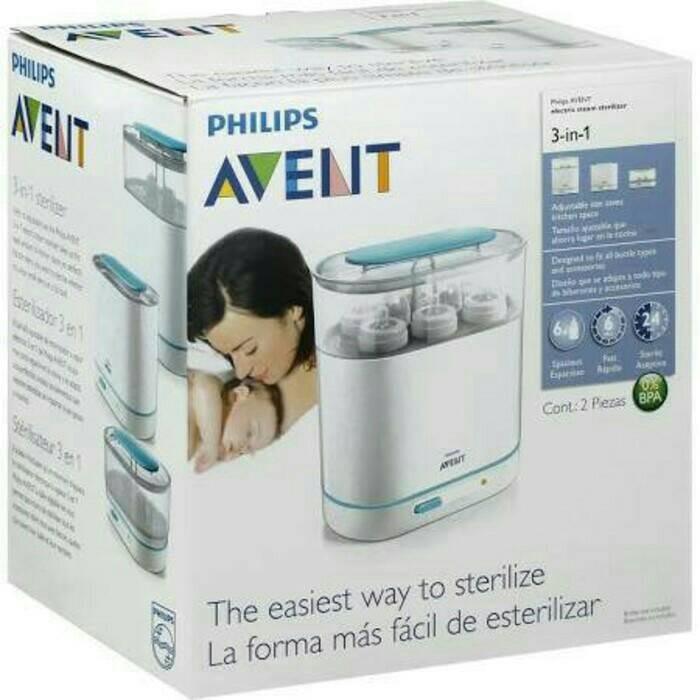 Alat Sterilisasi Philips AVENT 3 in 1 Electric Steam Baby Sterilizer .