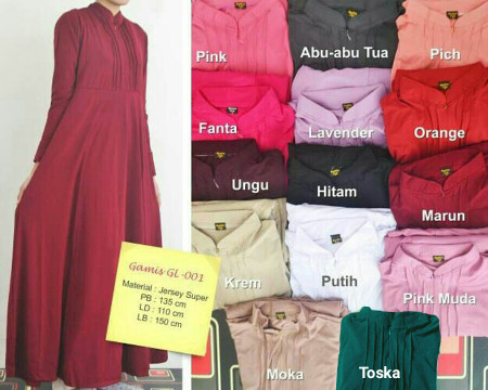 Info Gamis Polos Jersey Travelbon.com Info Gamis Polos Jersey Travelbon.com