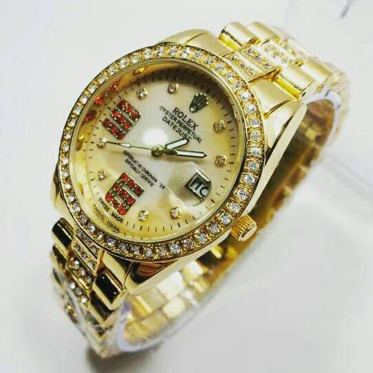 Jam Tangan Wanita Fashion Leather Strap Lilit Gelang - Merah. Source · Jam Tangan Rolex