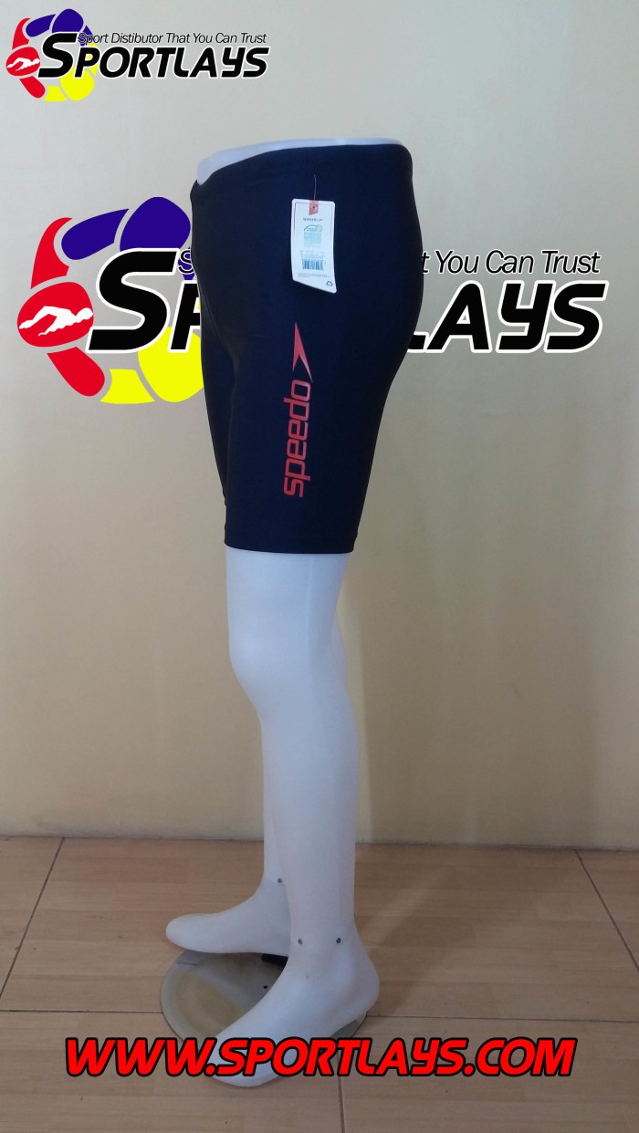 Celana Renang Speedo Biru Dongker Merah Polos