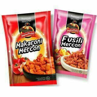 Makaroni Fusili Mercon cap Jendral Pedas