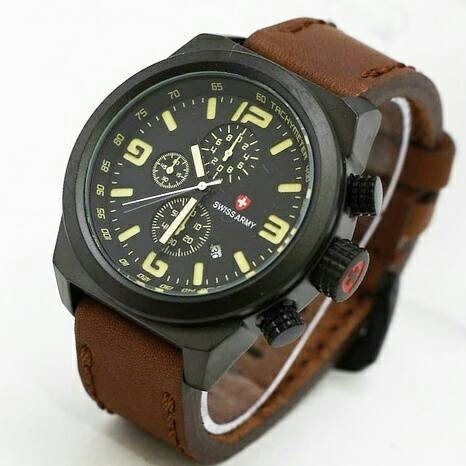 Swiss Army 3126 Leather Dark Brown