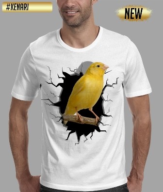 Jual Kaos Pria Distro Baju Switer Tshirt 3d Binatang Hewan Burung