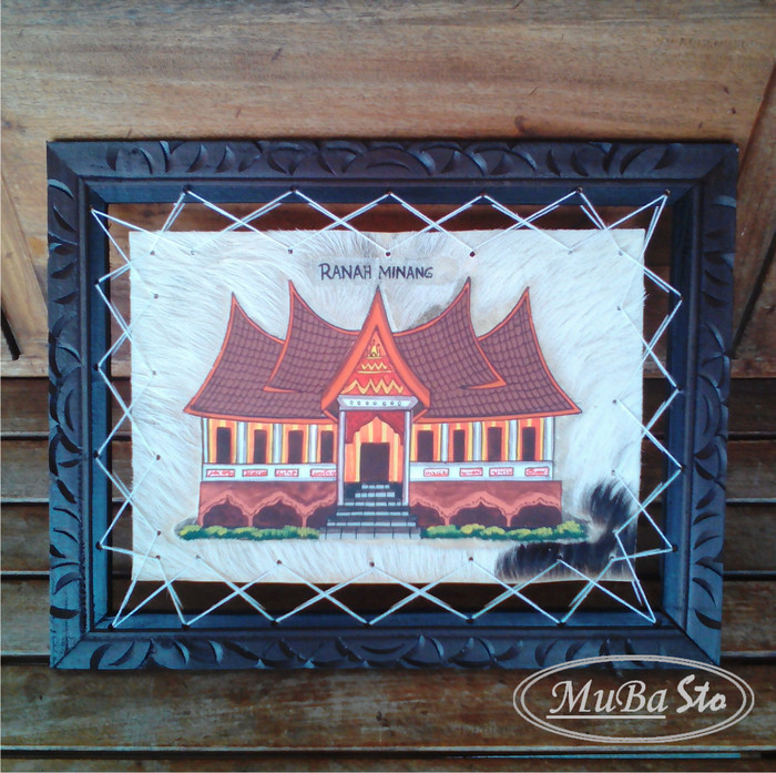 Jual Lukisan Rumah Gadang Padang Minangkabau 35x45 ...