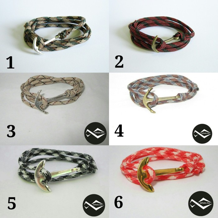 jual gelang jangkar anchor bracelet paracord jual gelang jangkar anchor bracelet paracord