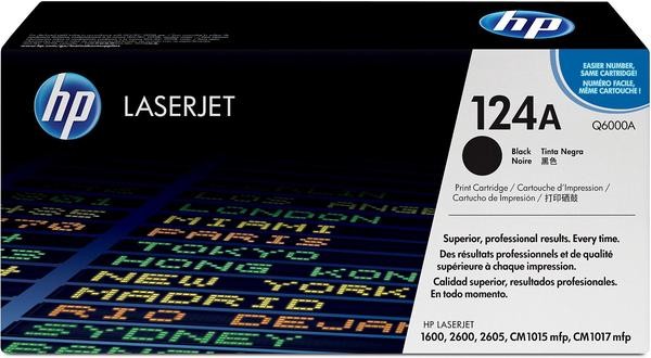 Comp Black Laser Toner Cartridge for HP 6000A 124A Color LaserJet 1600 2600n