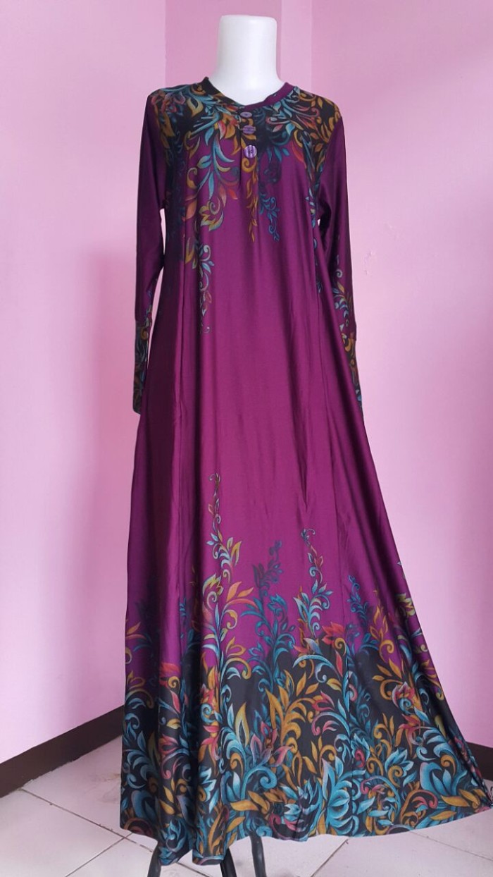 Foto Produk PURPLE G211CLPK/G 211 CLPK IRENE HIJAB MAXI GAMIS DRESS FASHION WANITA dari Warung Wongkito