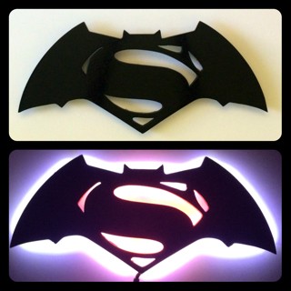 Batman vs Superman License Plate Tag Aluminum Baked on Finish Cool New