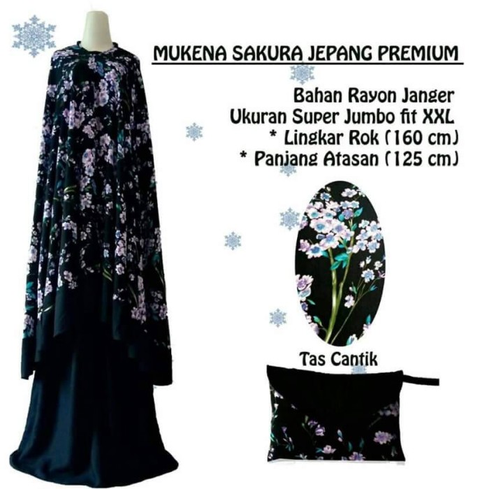 Mukena Bali Sakura Jepang Premium