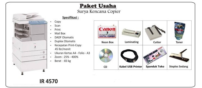 Jual Mesin Fotocopy Paket Usaha Surya Kencana Copier Kota Bandung Surya Kencana Copier Tokopedia