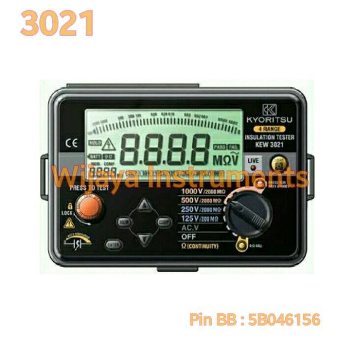 Jual KYORITSU 3021 DIGITAL INSULATION TESTER / MEGGER / CONTINUITY
