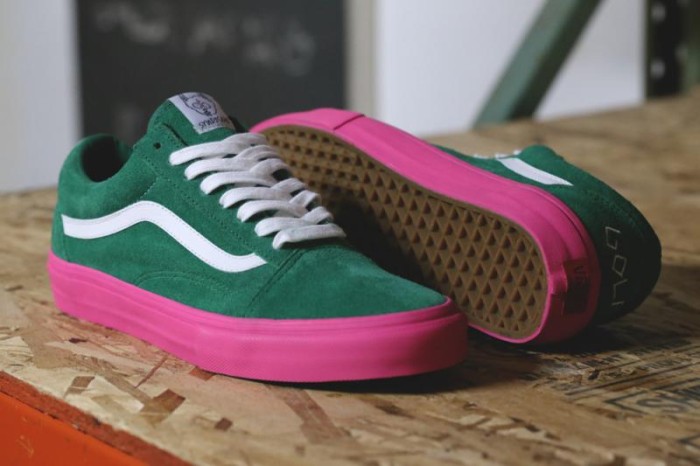 green pink vans