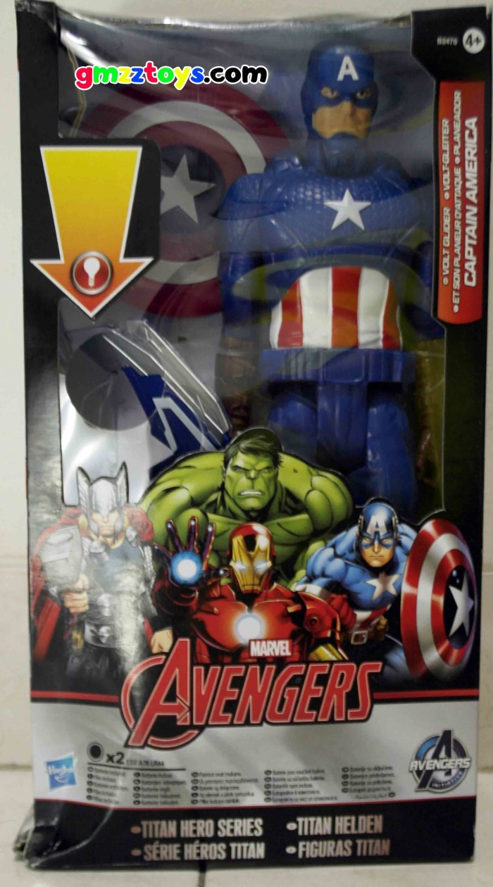 Captain America 12/" Titan Hero light up Glider Action Figure New Sealed