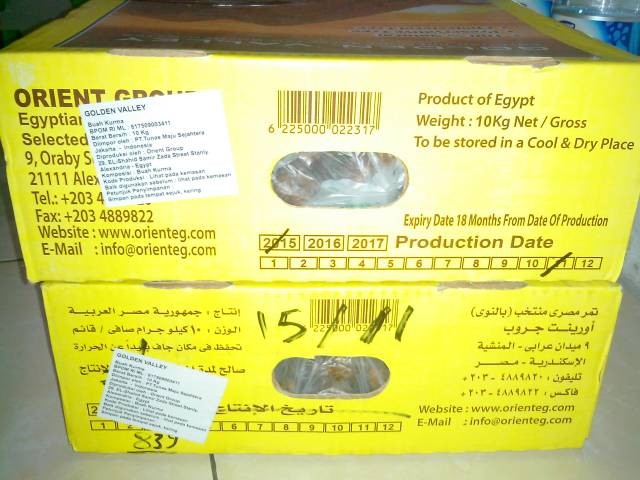 kurma mesir golden valley kualitas premium kiloan .