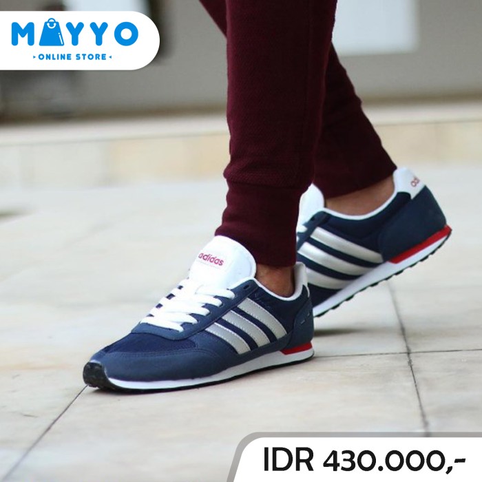 jual sepatu adidas neo city racer ii navy silver jual sepatu adidas neo city racer ii navy silver