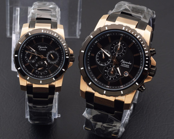Jam Tangan Couple Alexandre Christie Original