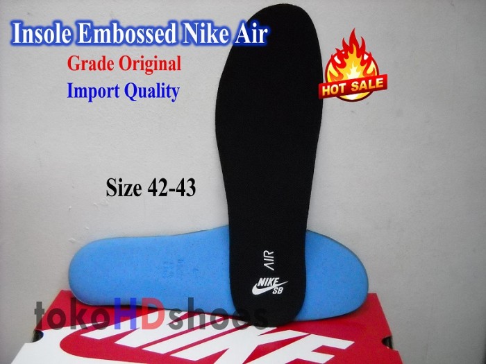 jual sol insole alas sepatu embossed nike air sb import grade ori jual sol insole alas sepatu embossed nike air sb import grade ori