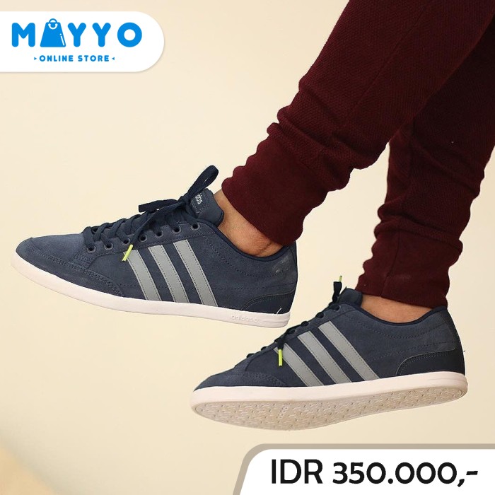 jual sepatu adidas neo caflaire navy cool grey original jual sepatu adidas neo caflaire navy cool grey original