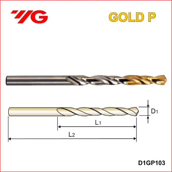 jual yg1 mata bor hss tin shank drill 12 6 toko9glodok jual yg1 mata bor hss tin shank drill 12 6 toko9glodok