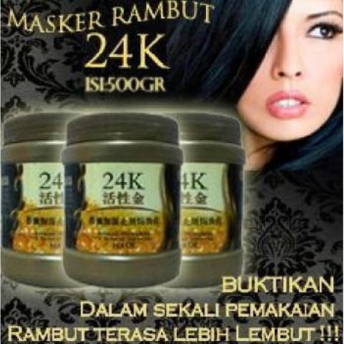 ... MASKER RAMBUT 24K ACTIVE GOLD REPAIR HOT OIL 500ML