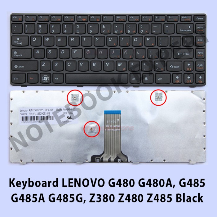 NEW for IBM Lenovo G480 G480A G485 G485A Series laptop Keyboard