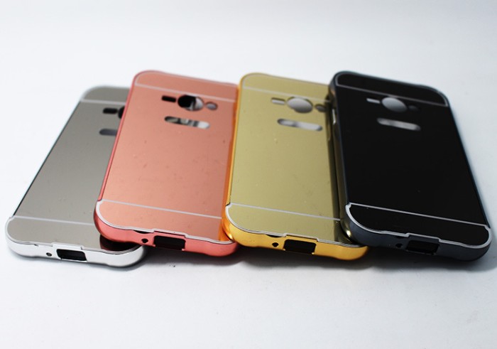 Samsung Galaxy V G313 Ace 4 Luxury Aluminum Bumper Mirror Hard Case